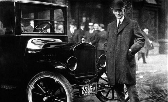 포드 모델T 자동차와 헨리 포드(Henry Ford)