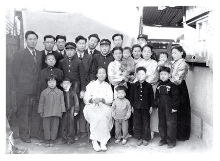 한국전쟁 당시 정주영 가족사진